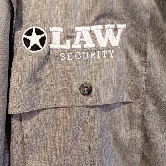 Magellan Fishgear Sport Shirt Mens XL Gray Moisture Wicking Law Security Outdoor - Picture 3 of 14